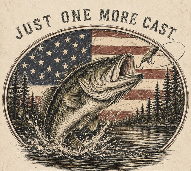 Just One More Cast Graphic T-Shirt